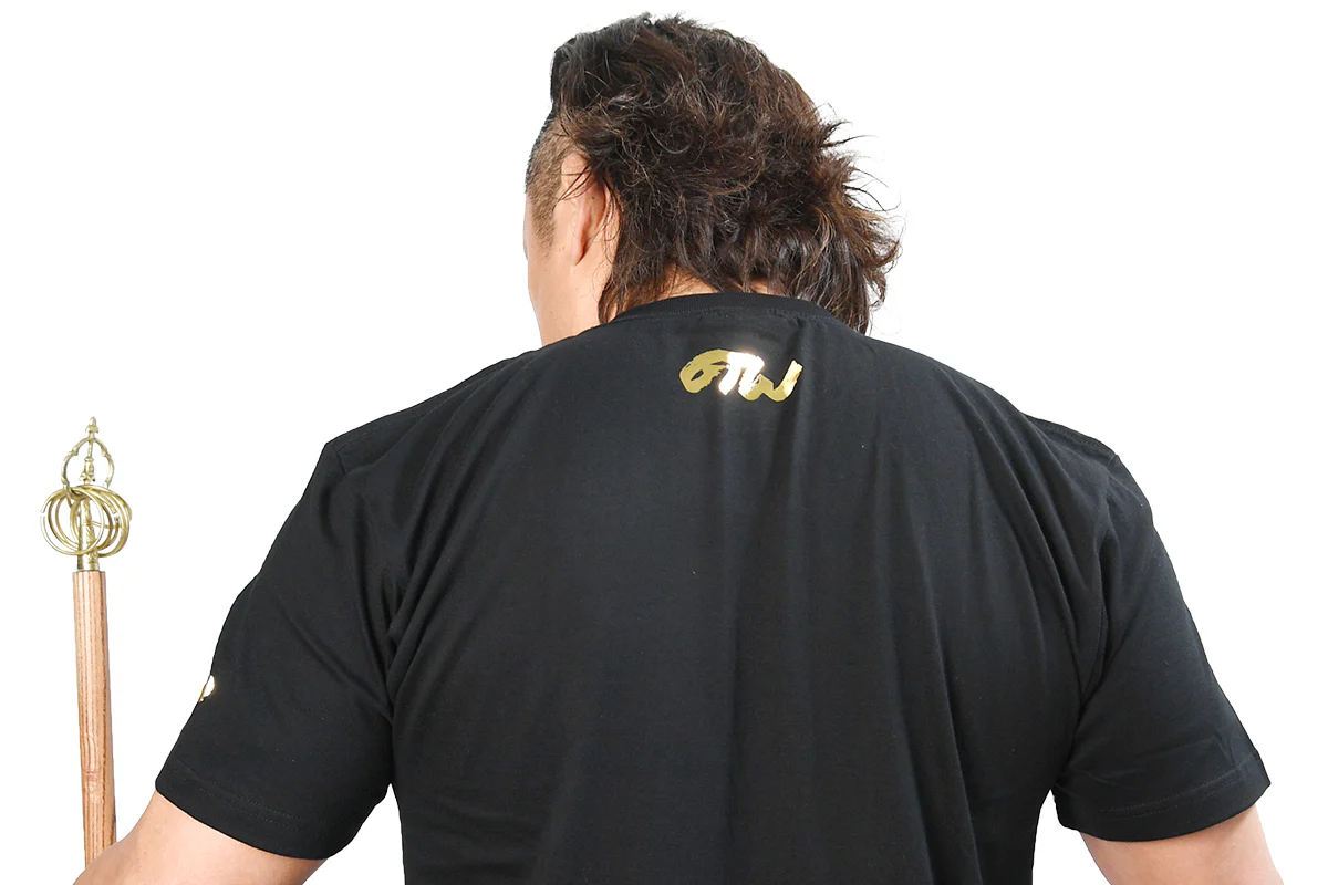 後藤洋央紀「BISHAMON」Tシャツ(金箔) - Image 3