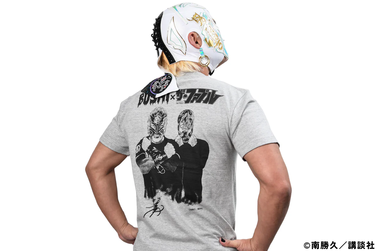 BUSHI×ザ・ファブル コラボTシャツ(グレー×ブラック) - Image 5